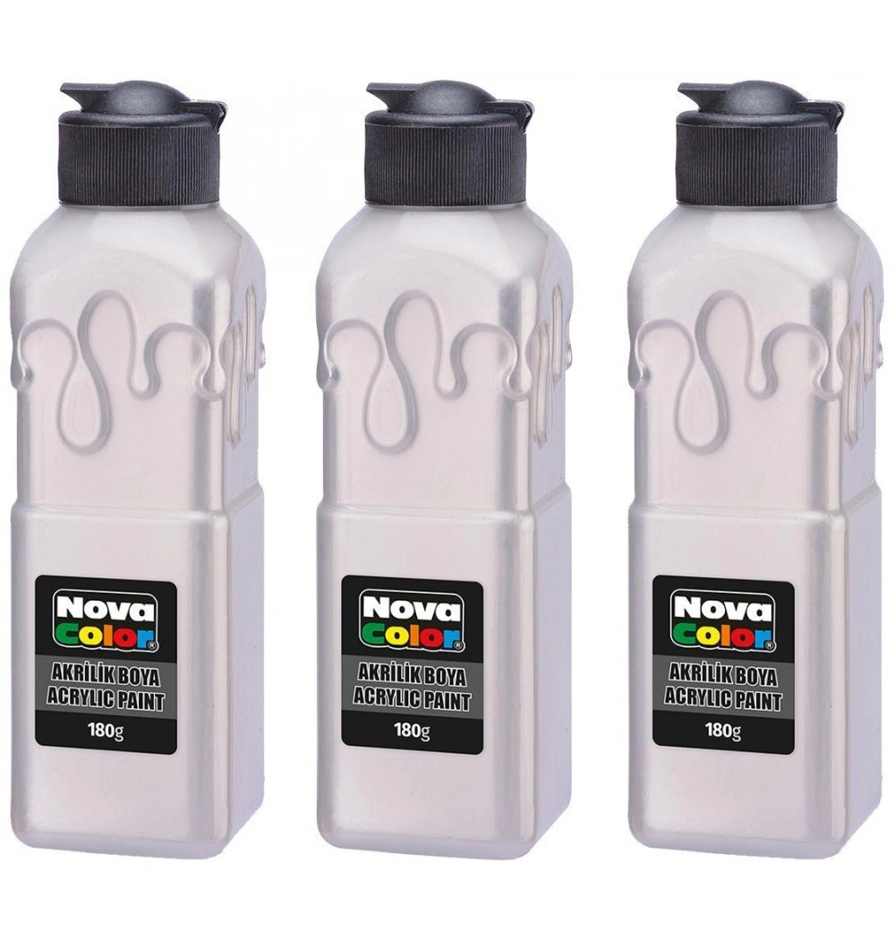 Nova Color Akrilik 180 Gr Gümüş