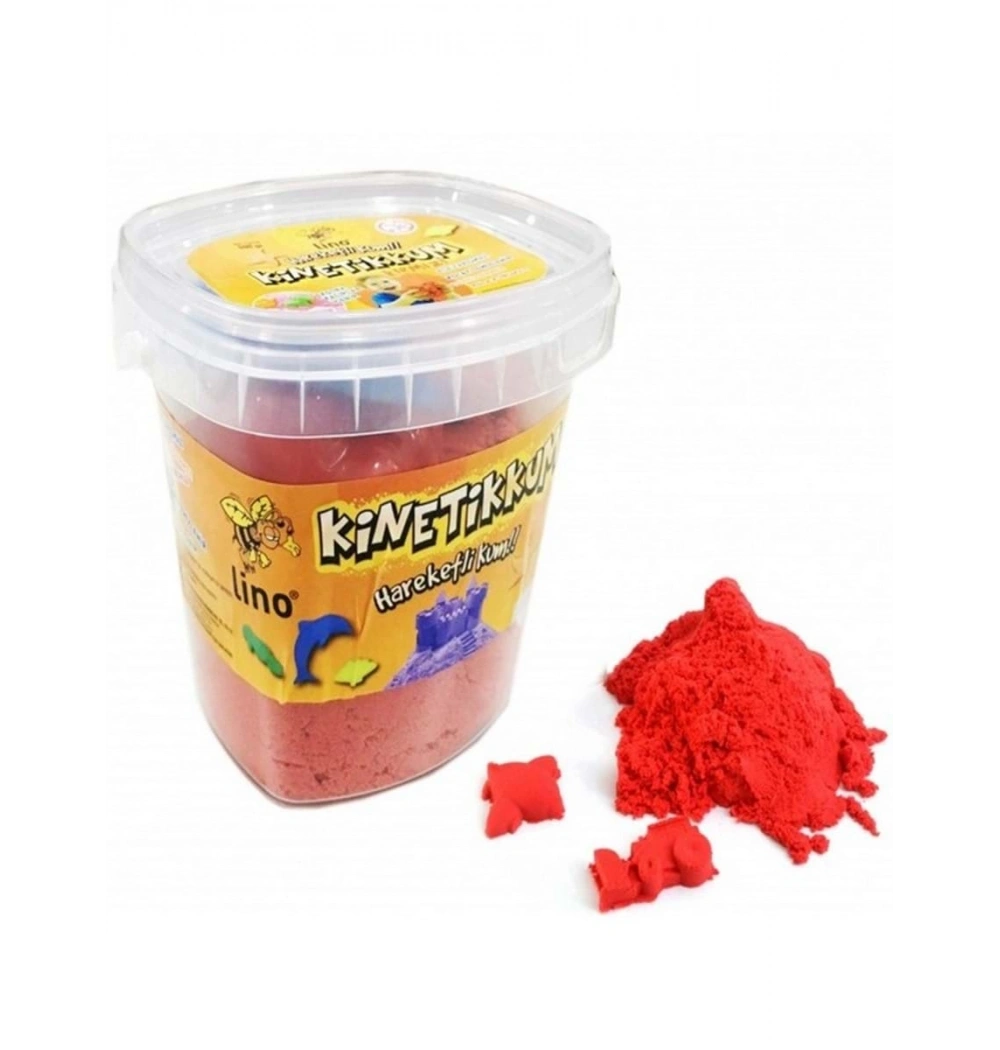 Lino Kinetik Kum 500 Gr Kırmızı Kova Ln-500K