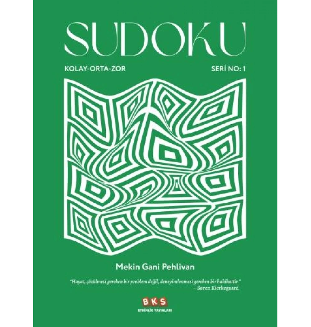 Sudoku Kolay Orta Zor Seri-1 Bks Yayınları