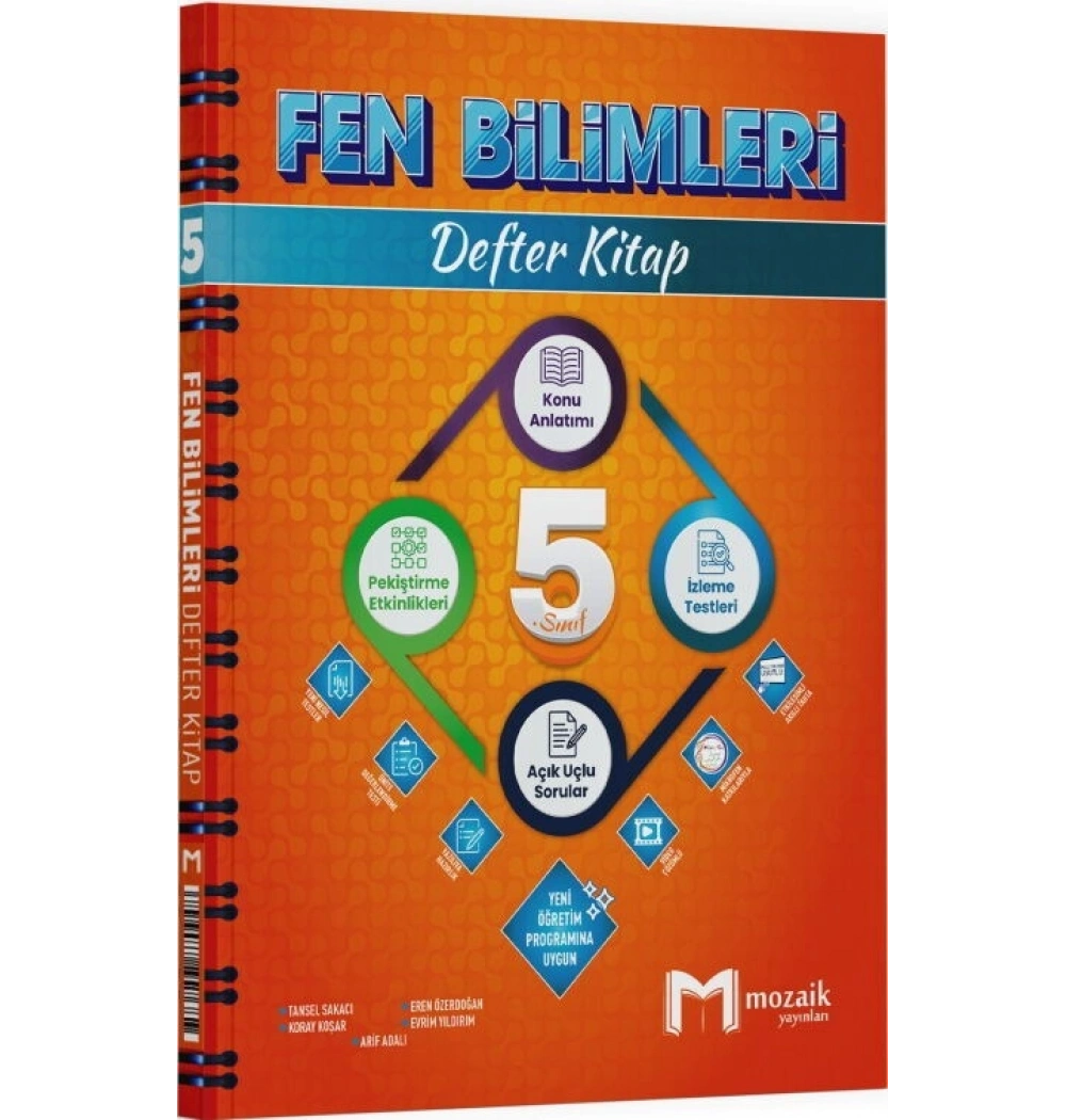 Mozaik 5.Sınıf Fen Bilimleri Defter Kitap