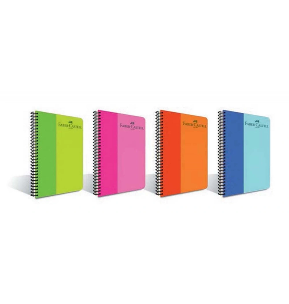 Faber Castell Defter Bicolor Spiralli Pp Kapak 100 Yaprak Düz 5075000132000