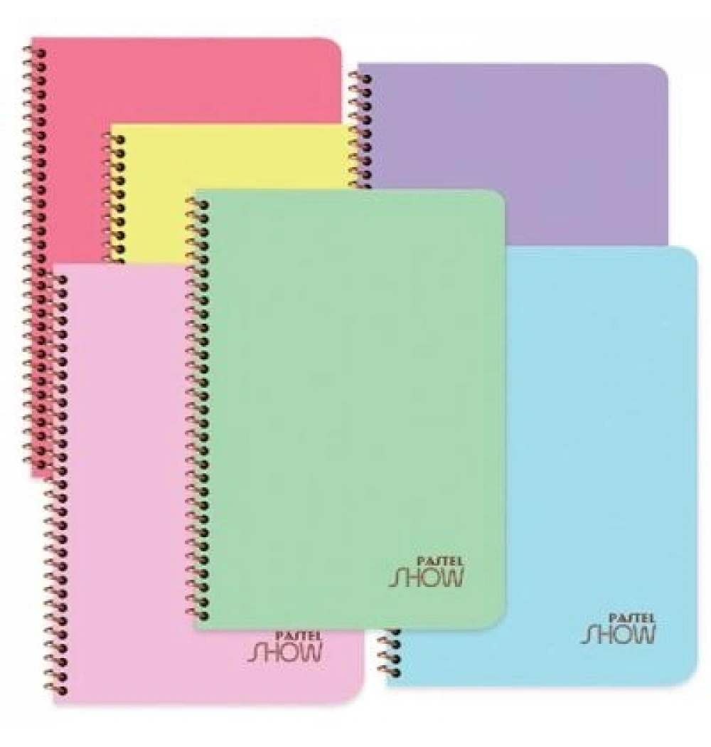 Keskin Color A4 72 Yp.Çizgili Pp Kp.Spiralli Pastel Show Defter