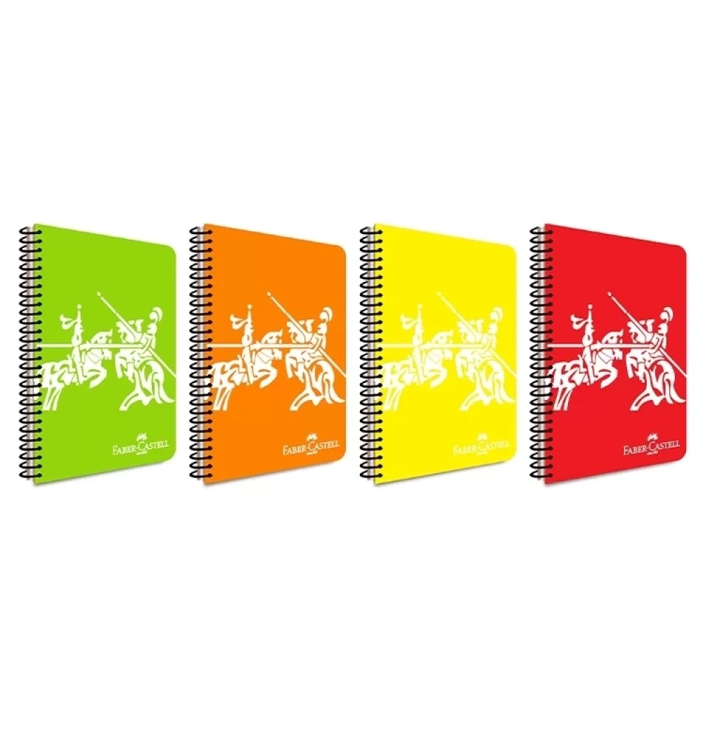 Faber Castell Defter Knights Neon Pp Kapak Spiralli 120 Yaprak Çizgili 5075000457000