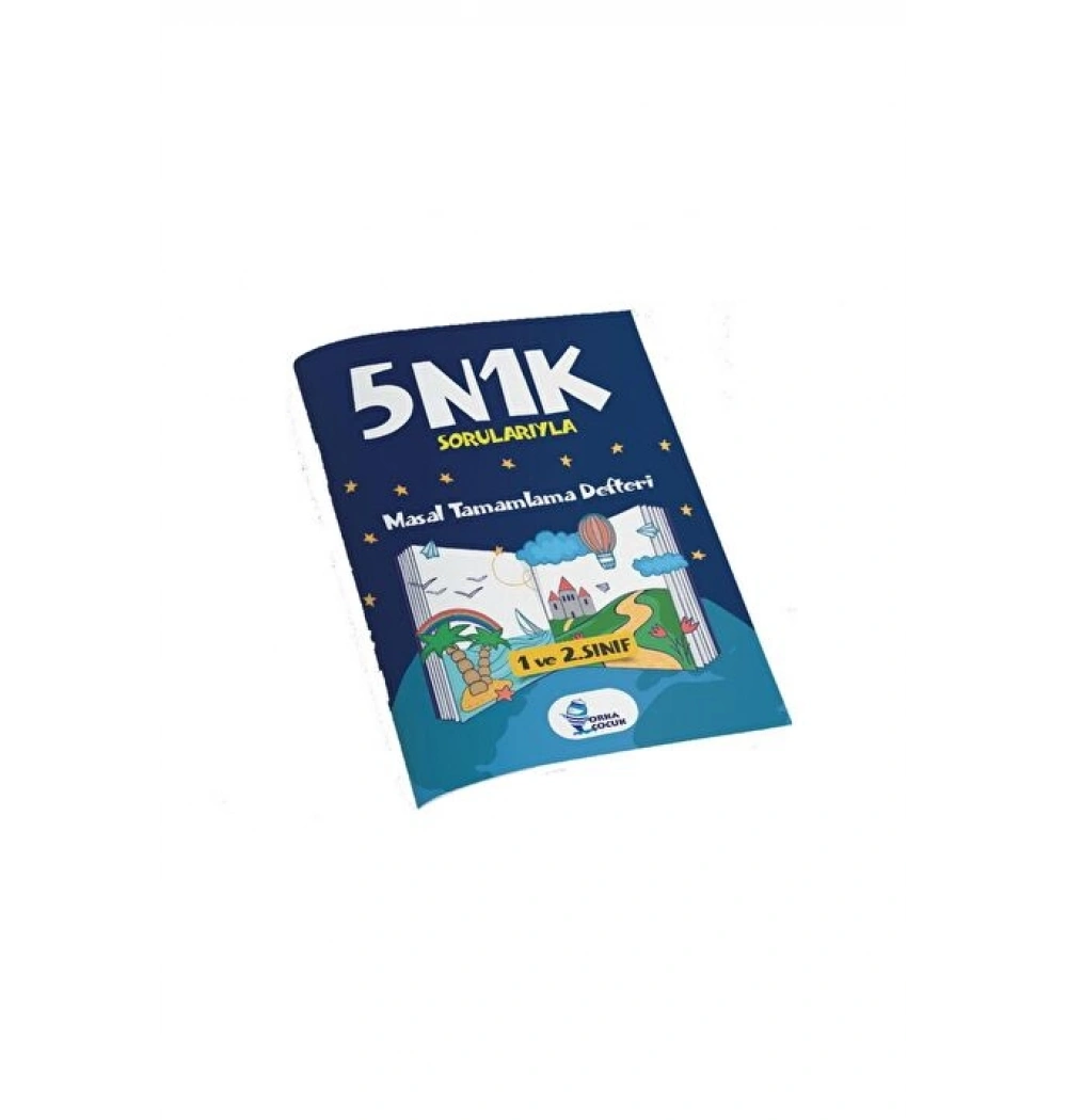 5N1K Sorularıyla Masal Tamamlama Defteri Turuncu Orka Çocuk