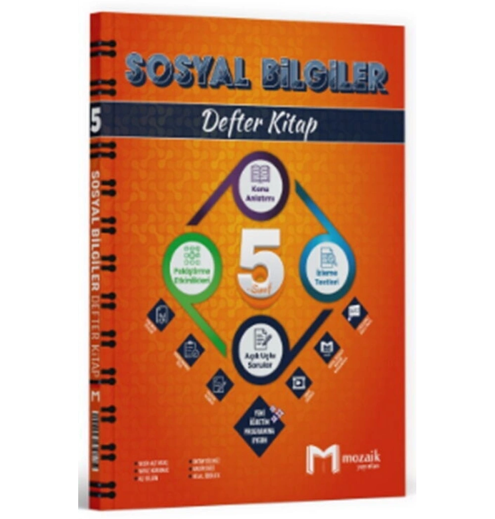 Mozaik 5.Sınıf Sosyal Bilgiler Defter Kitap