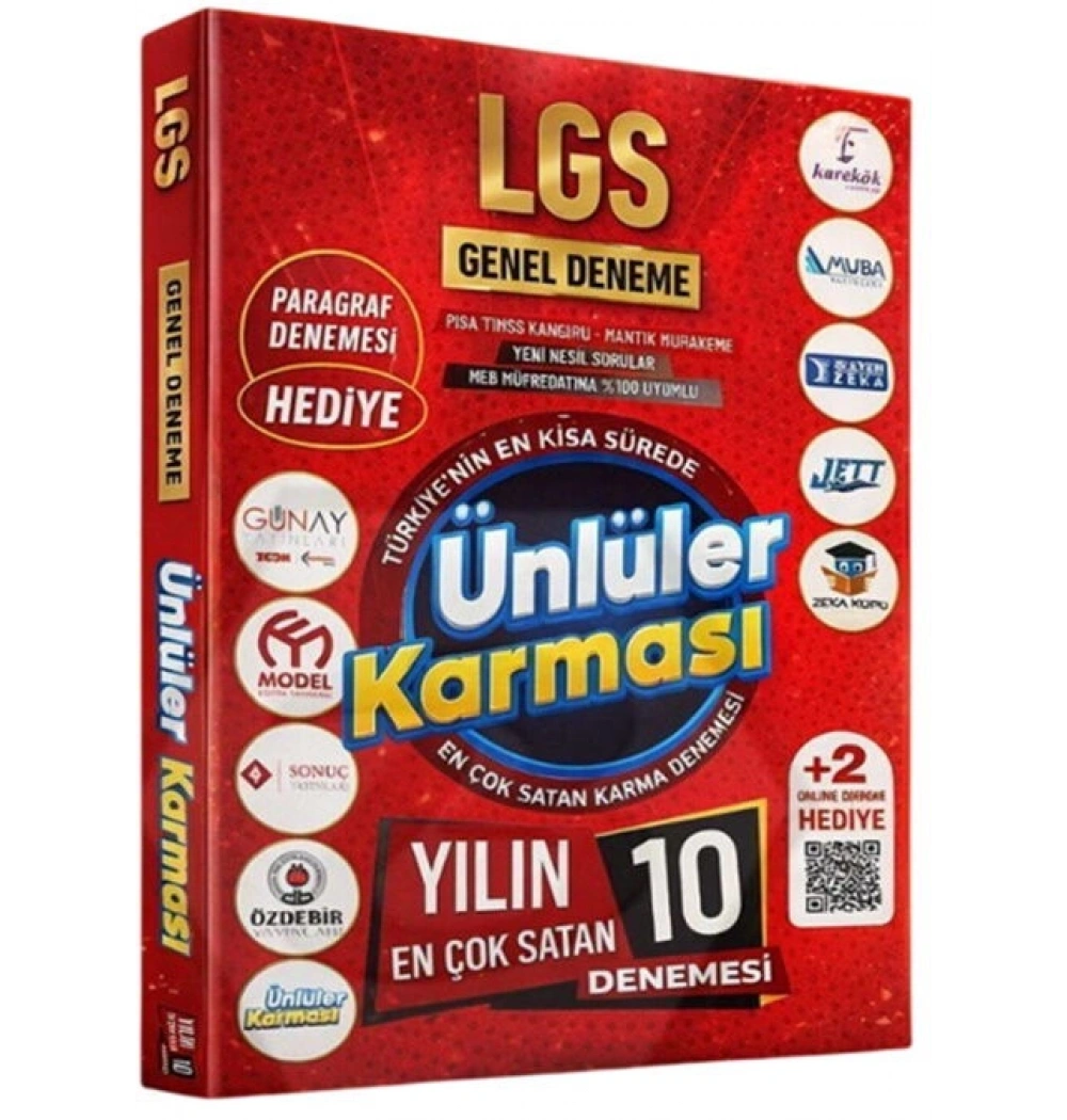 8.Sınıf Lgs Yılın En Çok Satan 10 Denemesi Ünlüler Karması