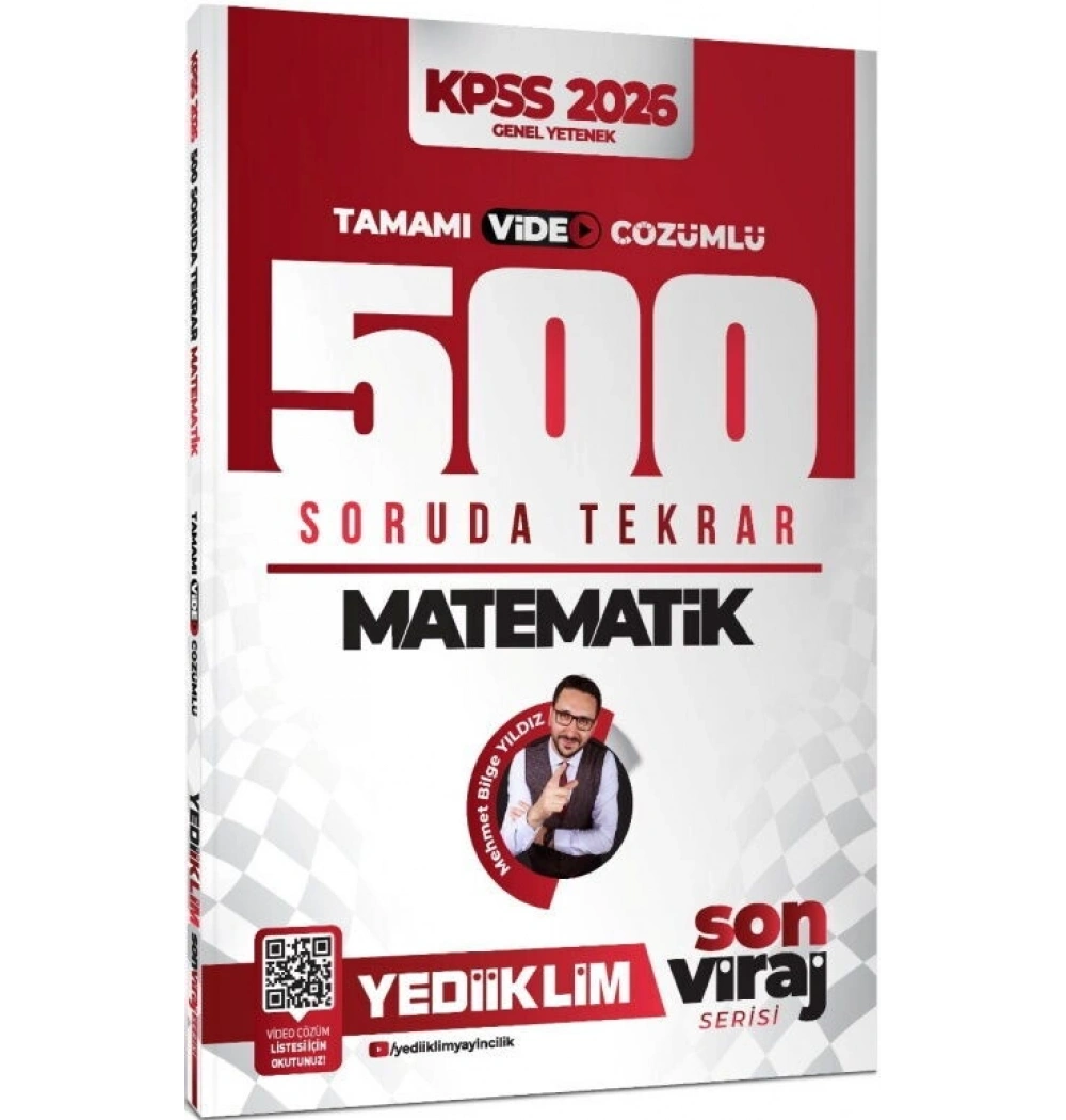 Kpss 2026 Matematik 500 Soruda Tekrar Video Çözümlü Son Viraj Yediiklim
