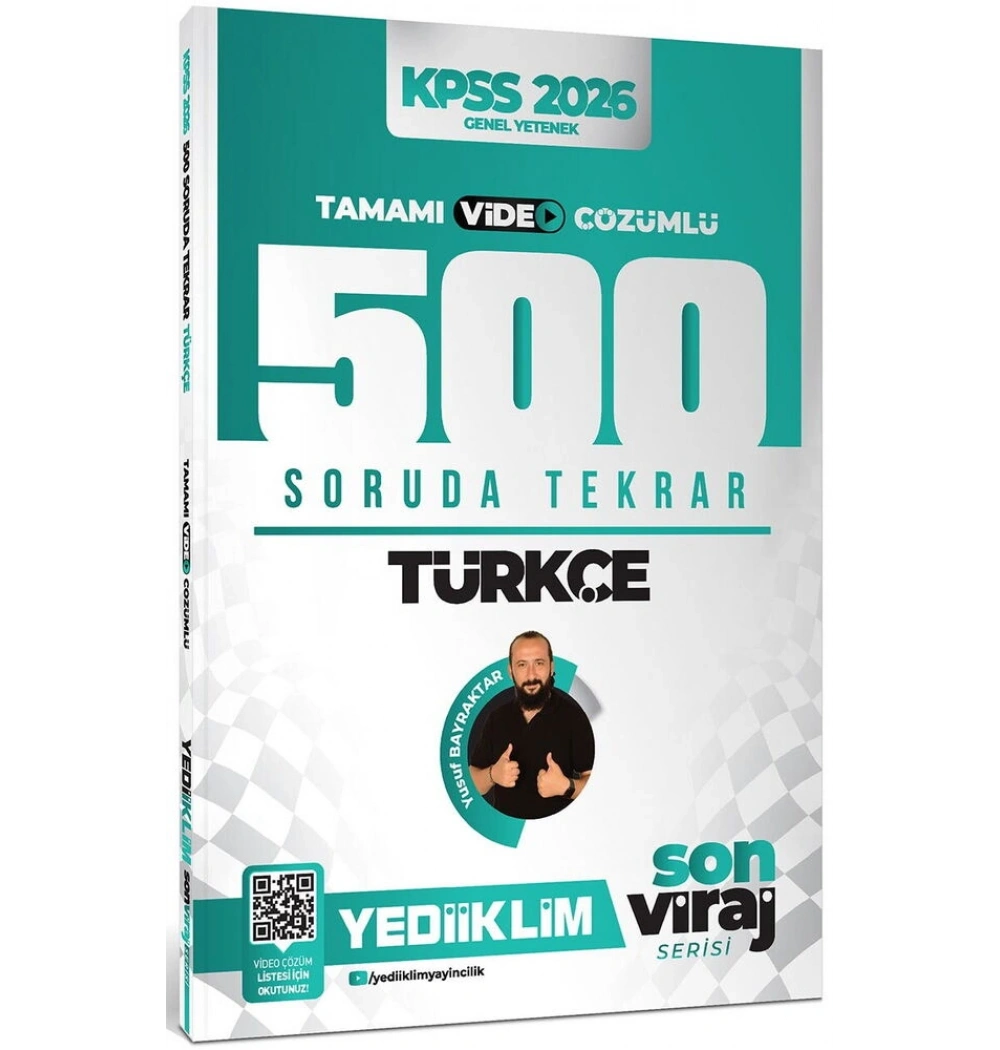 Kpss 2026 Gy Türkçe 500 Soruda Tekrar Video Çözümlü Son Viraj Yediiklim
