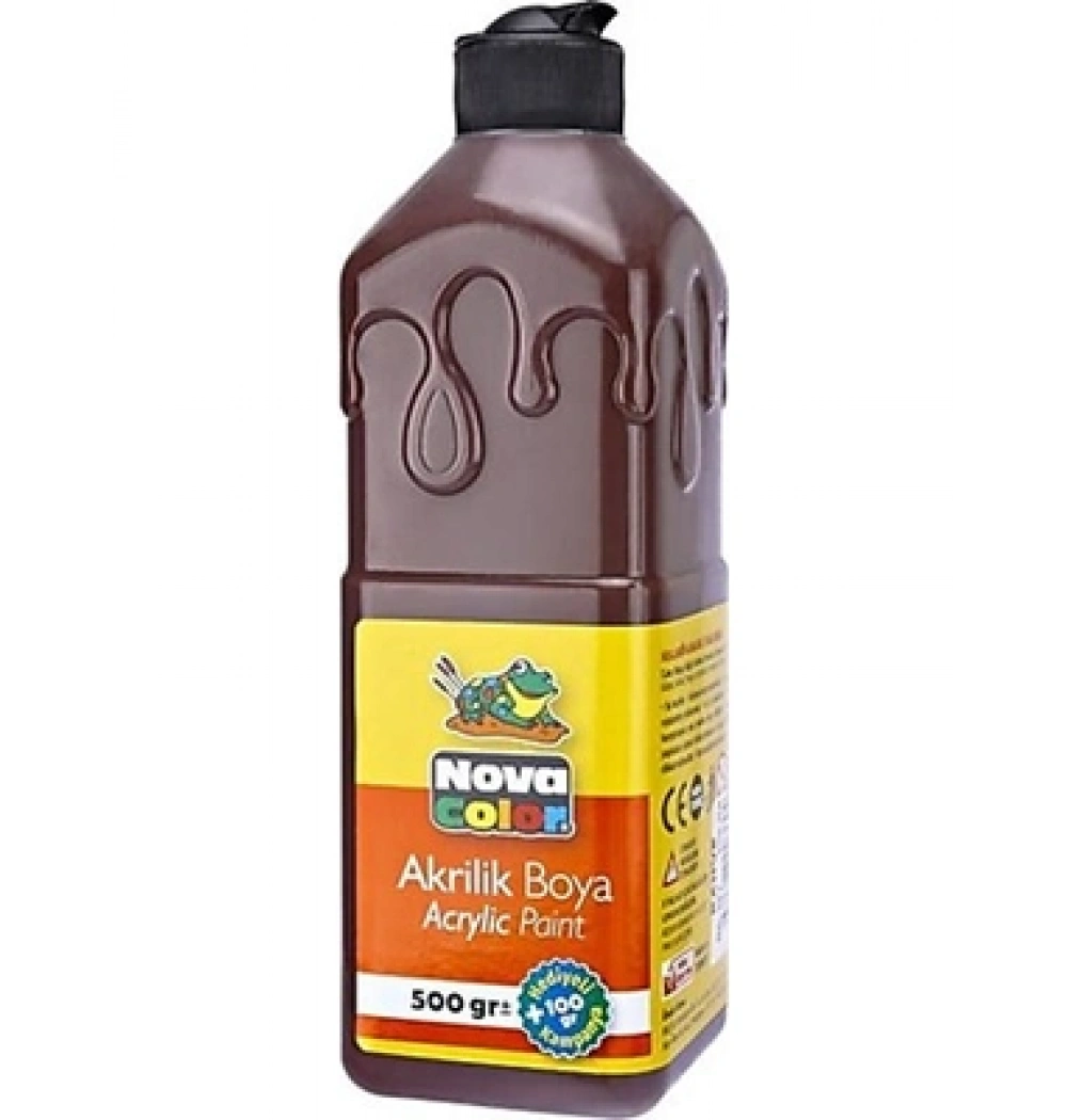 NOVA COLOR AKRİLİK BOYA 500 GR KAHVE