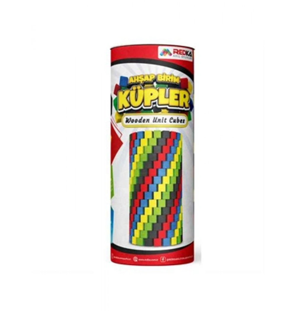 Redka Naturel Ahşap Küpler(100 Parça)