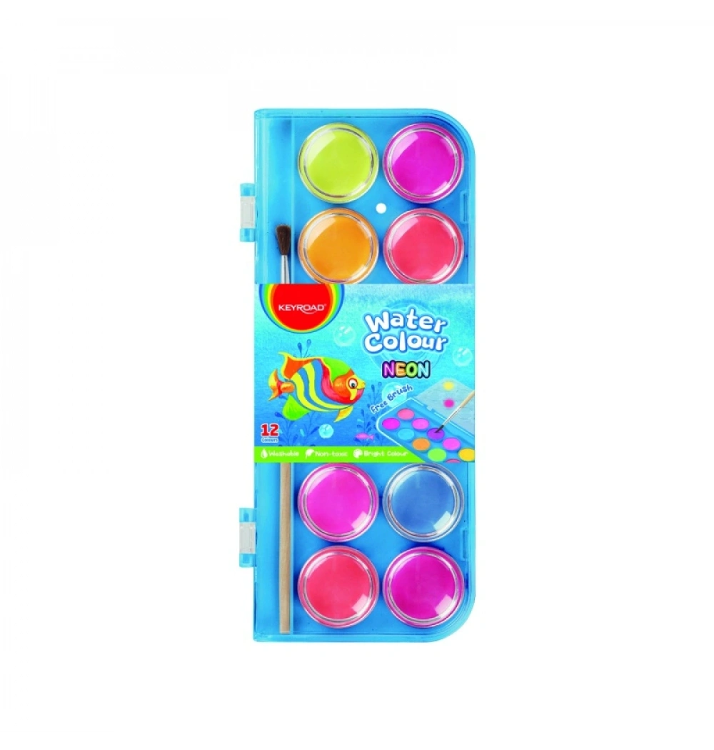 Keyroad.Kr972801.12Li Neon Renk Suluboya.28 Mm 424999