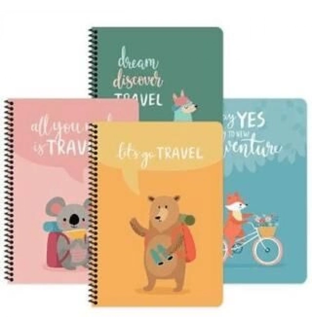 Keskin Color 16,5*22,5 80 Yp.Çiz.Karton Kp.Spr.Gezginler Defter 386041-99
