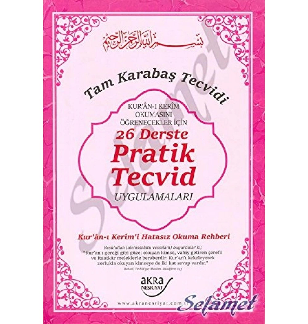 26 Derste Prati̇K Tecvi̇D Uygulamalari *Tam Karabaş Tecvi̇Di̇ A