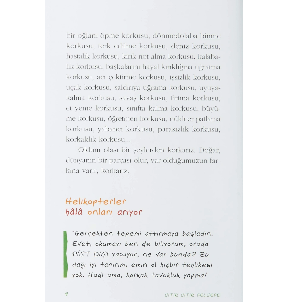 Cesaret Ve Korku (Çıtır Çıtır Felsefe) Günışığı Kitaplığı