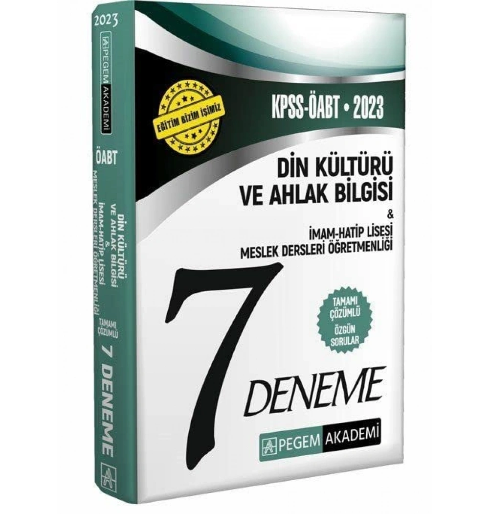 Pegem 2023 Kpss Öabt Din Kültürü Öğretmenliği 7 Çözümlü Deneme