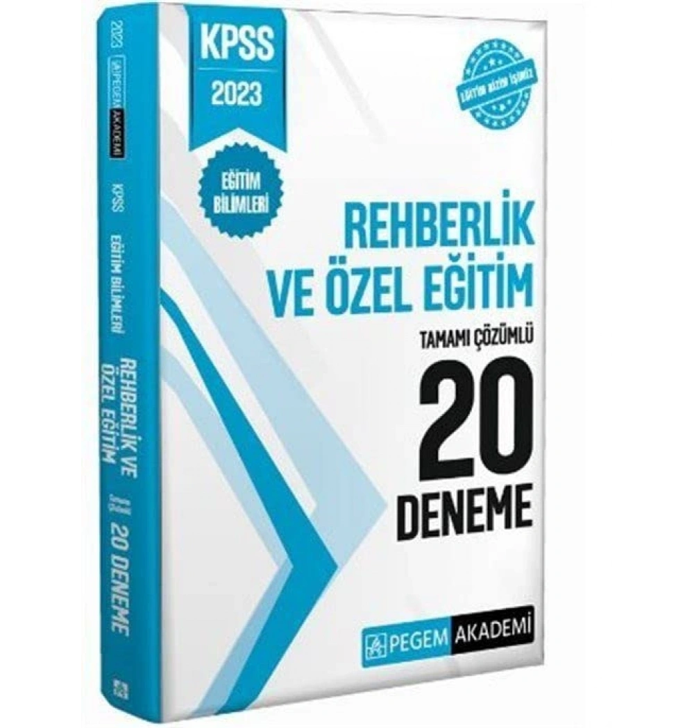 Pegem 2023 Kpss Rehberlik Özel Eğitim 20 Çözümlü Deneme