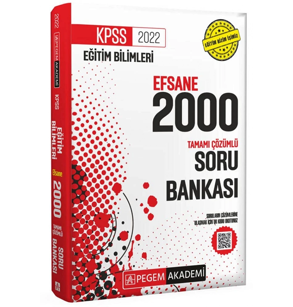 Pegem Kpss 2022 Eğitim Bilimleri Efsane 2000 Çözümlü Soru Bankası