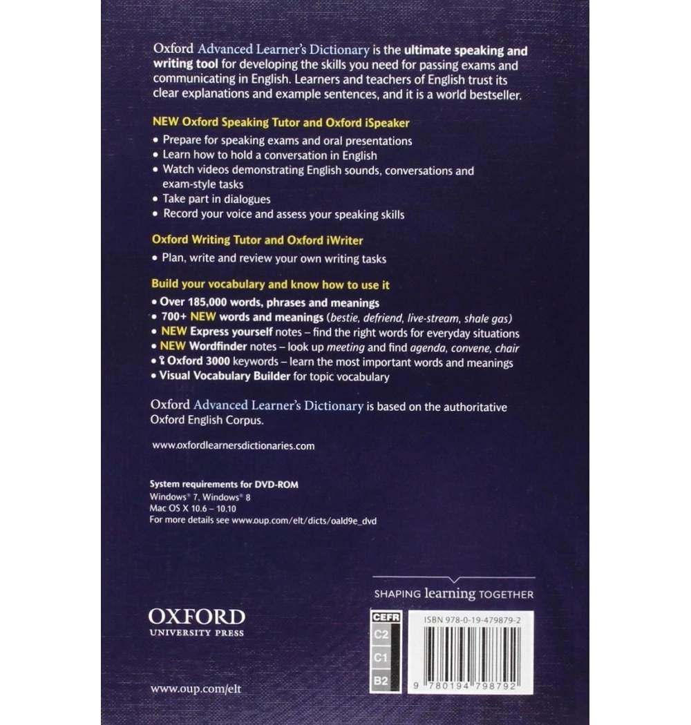 Oxford Advanced Learners Dictionary New 9   Sözlük