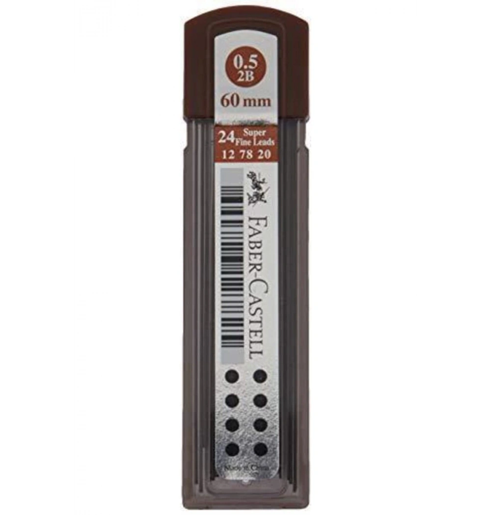Faber Super Fine Min 0.7Mm 2B 75Mm (24 Min/Tüp) 5090127775
