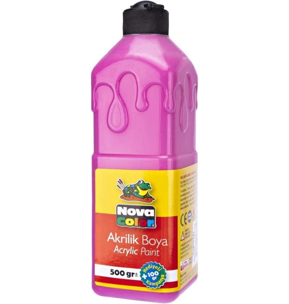 Nova Color Akrilik Boya 500 Gr Siyah Nc-386