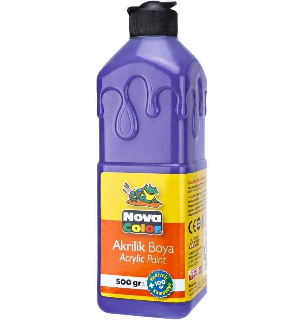 Nova Color Akrilik Boya 500 Gr Siyah Nc-386