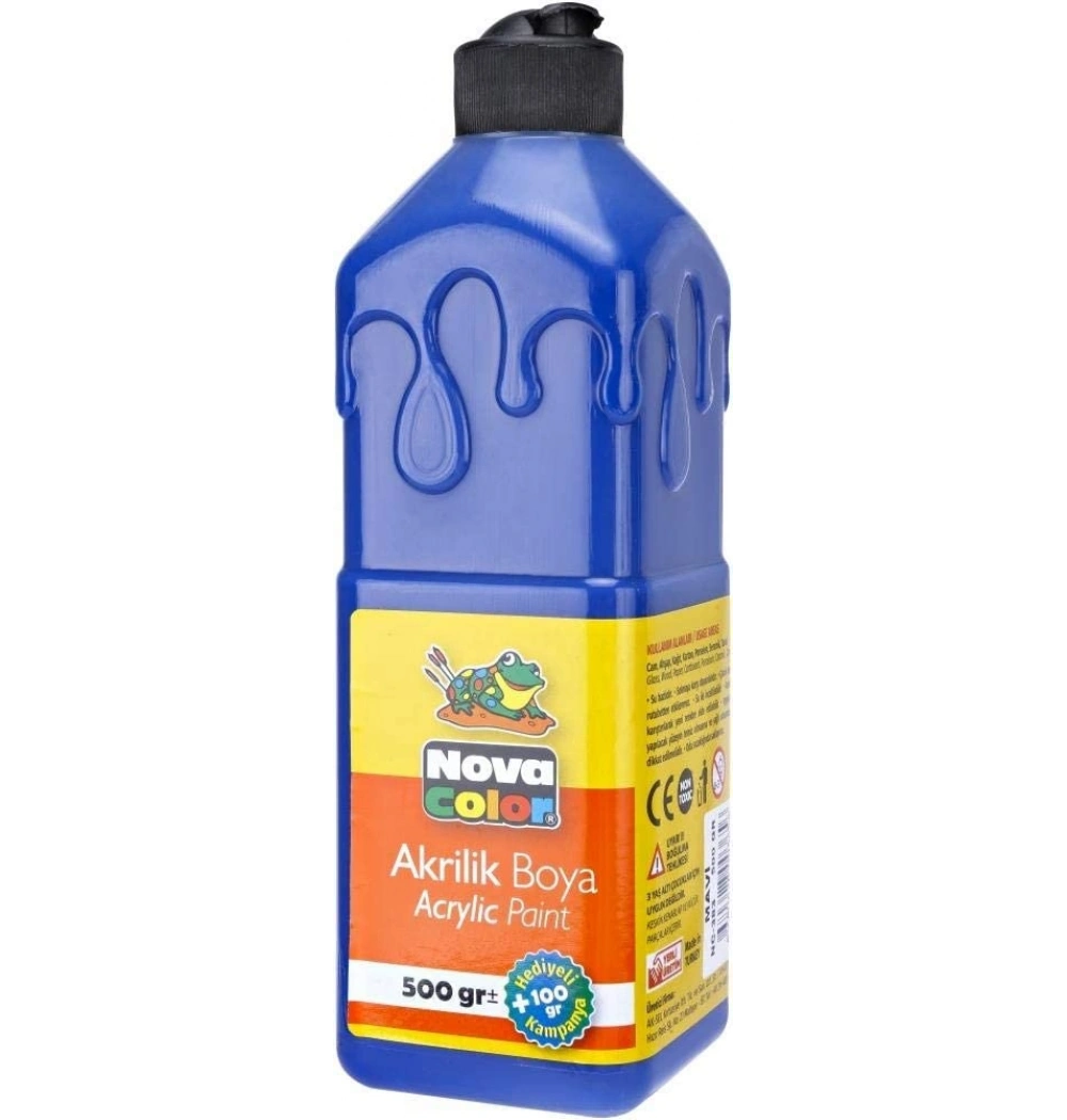 Nova Color Akrilik Boya 500 Gr Siyah Nc-386