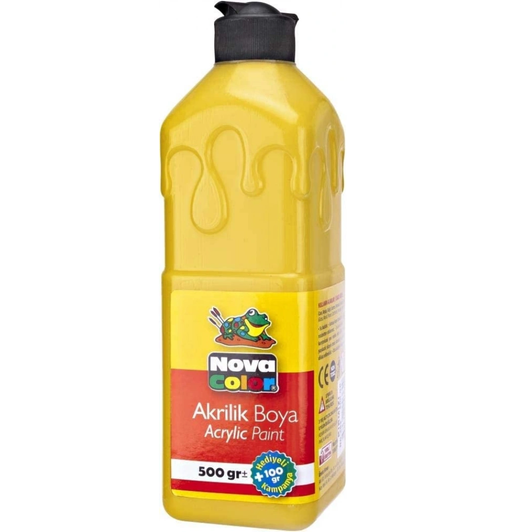 Nova Color Akrilik Boya 500 Gr Siyah Nc-386