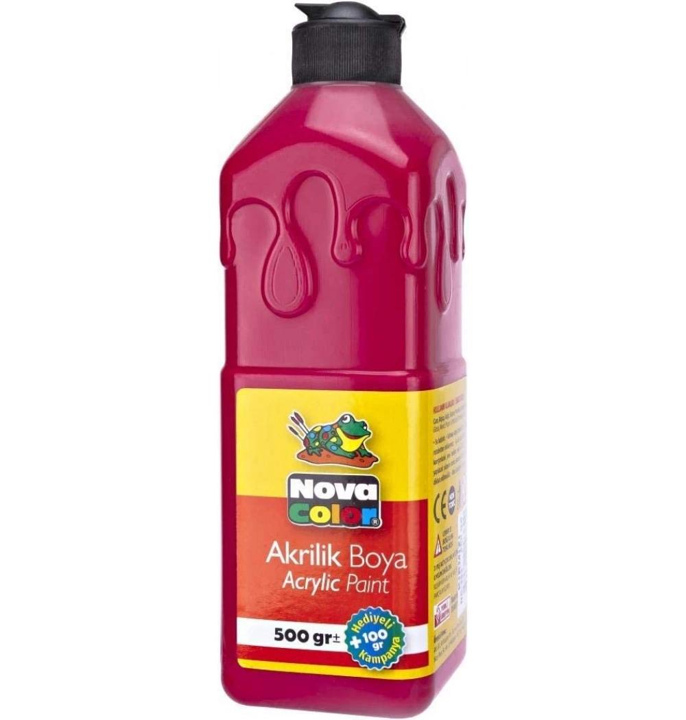 Nova Color Akrilik Boya 500 Gr Siyah Nc-386