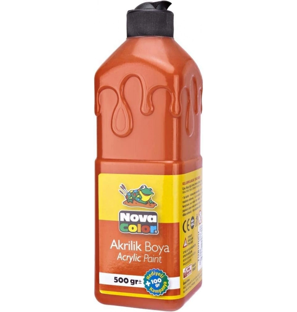 Nova Color Akrilik Boya 500 Gr Siyah Nc-386