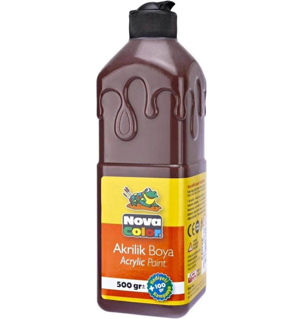 Nova Color Akrilik Boya 500 Gr Siyah Nc-386