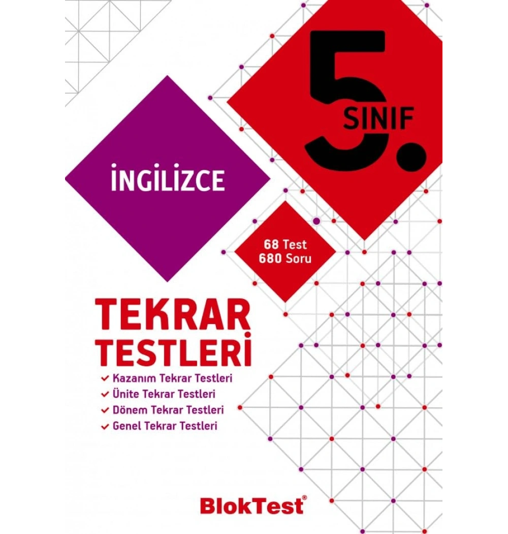 Bloktest 5.Sınıf İngilizce Tekrar Testleri