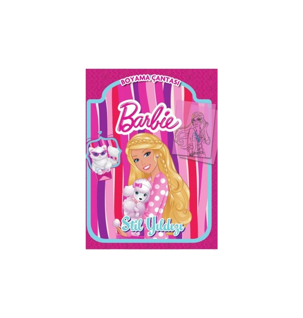 Barbie Stil Yıldızı Boyama Çantası