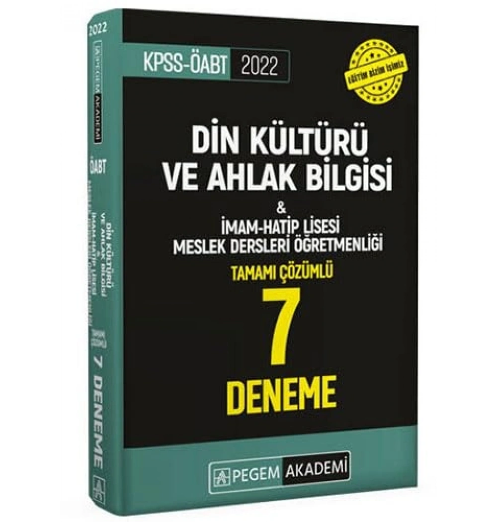Pegem 2022 Kpss-Öabt Din Kültürü 7 Çözümlü Deneme