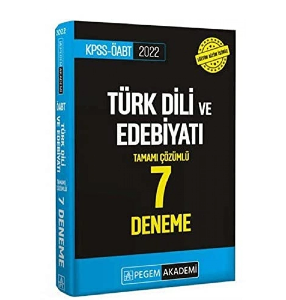 Pegem Kpss Öabt 2022 Türk Dili Edebiyati 7 Çözümlü Deneme