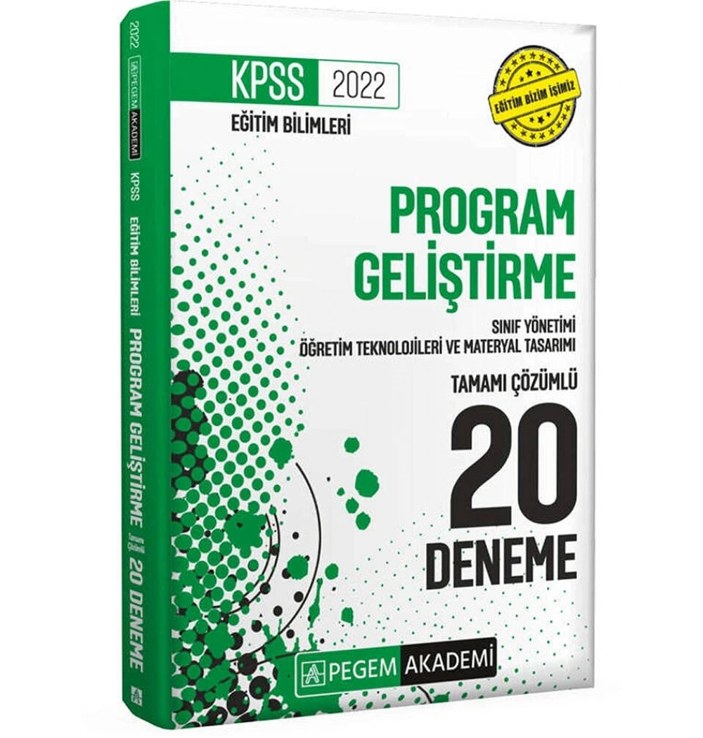 Pegem Kpss 2022 Eğitim Bilimleri Program Geliştirme 20 Eneme