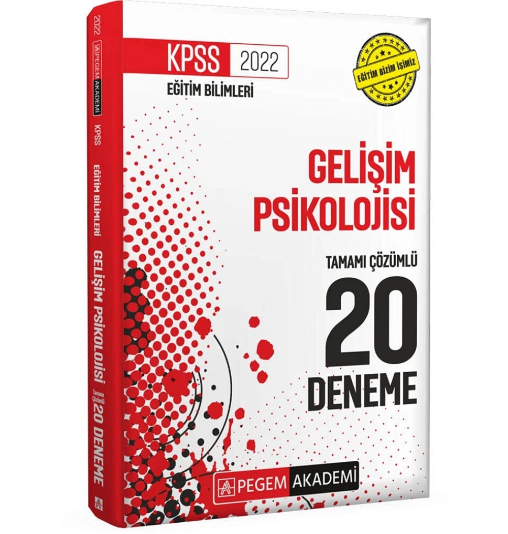 Pegem Kpss 2022 Eğitim Bilimleri Gelişim Psikolojisi 20 Deneme