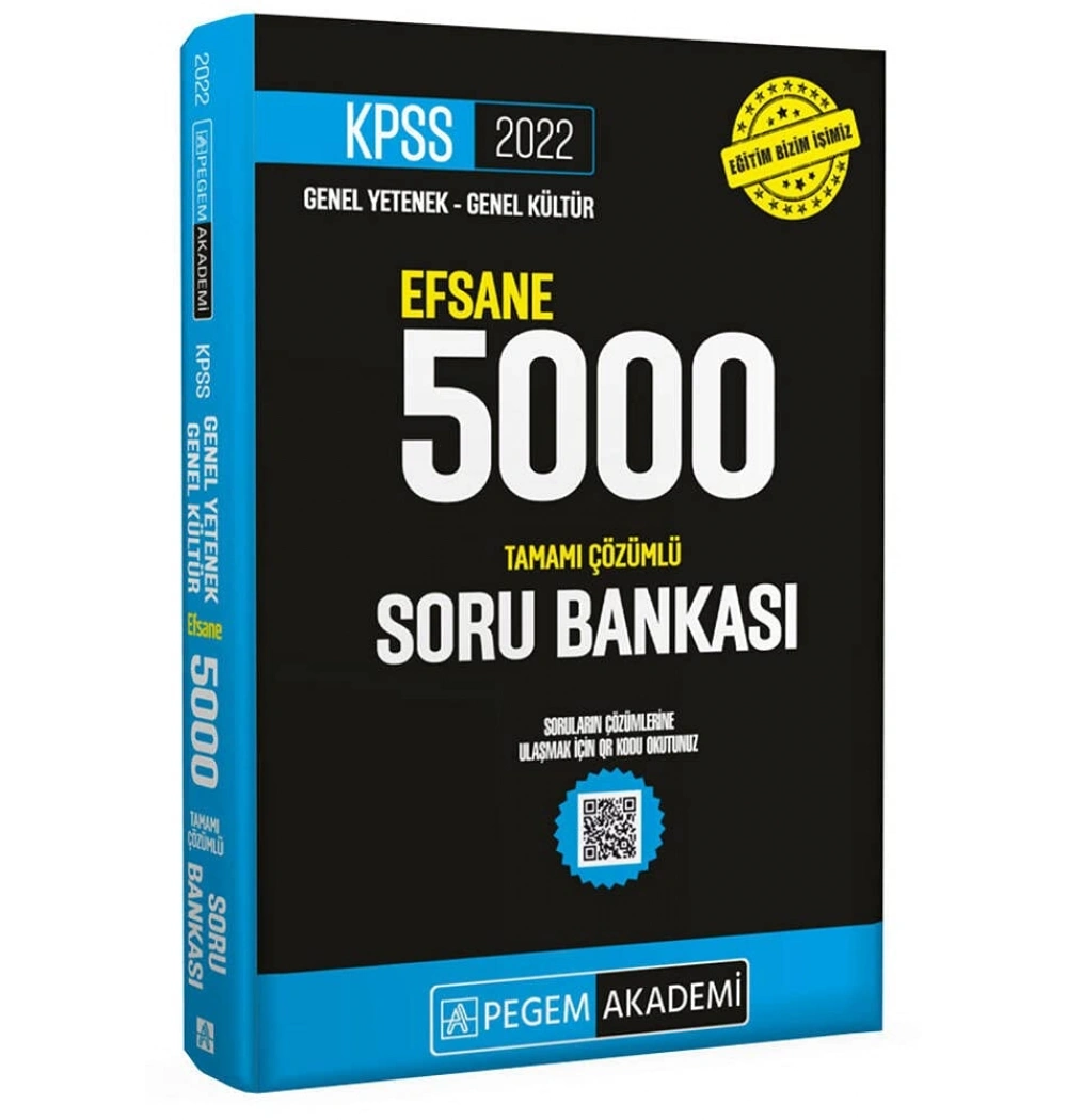 Pegem Kpss 2022 Gy Gk Efsane 5000 Çözümlü Soru Bankası