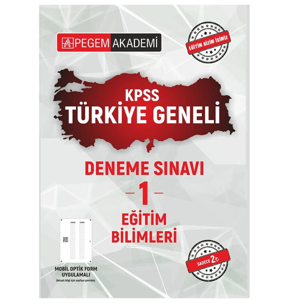 Pegem Kpss Eğitim Bilimleri Türkiye Geneli Deneme-1