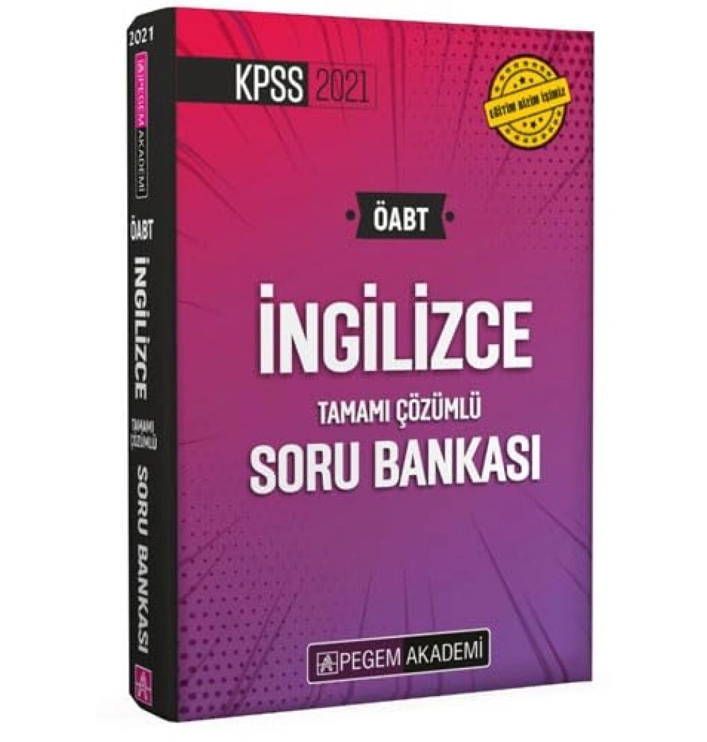 Pegem Kpss 2021 Öabt İngilizce Çözümlü Soru Bankası