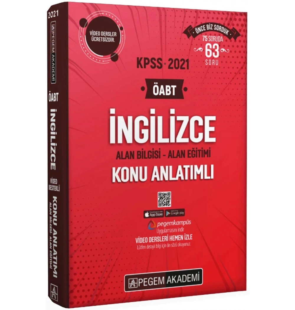 Pegem 2021 Öabt İngilizce Konu Anlatımlı