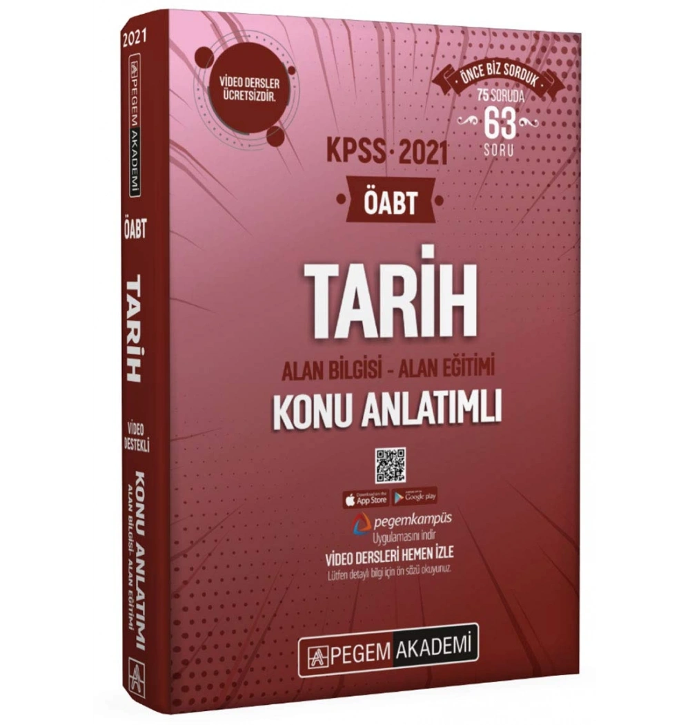 Pegem Öabt 2021 Tarih Konu Anlatımlı