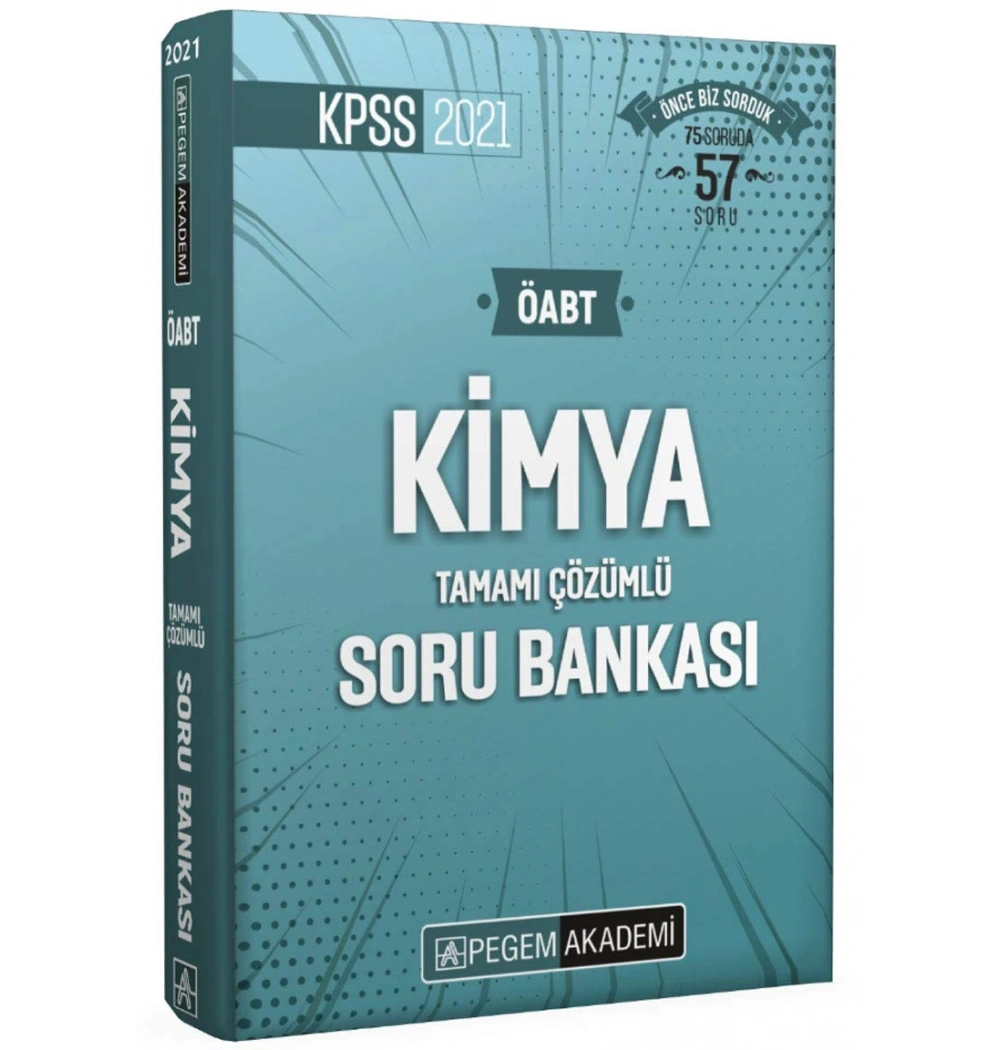 Pegem Öabt 2021 Kimya Çözümlü Soru Bankası
