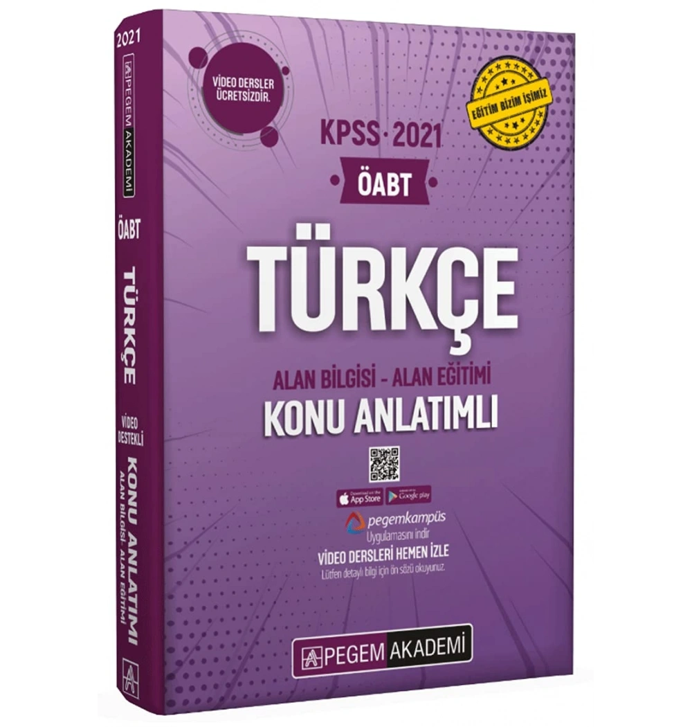 Pegem 2021 Öabt Türkçe Konu Anlatımlı