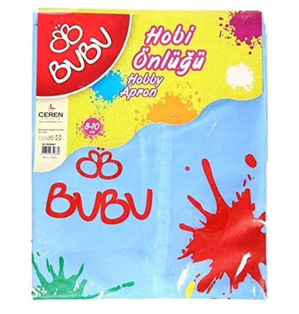 Bu-Bu Hobi Önlüğü 8-10 Yaş Su Geçirmez  Kod:Bubu00007