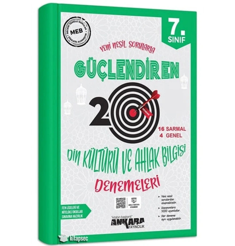 7. Sınıf Di̇N Kültürü 20 Deneme Ankara Yayın