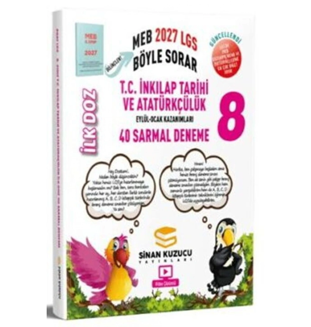 8.Sınıf İnkilap Tarihi 40 Sarmal Deneme 2027 Lgs Meb Böyle Sorar Sinan Kuzucu