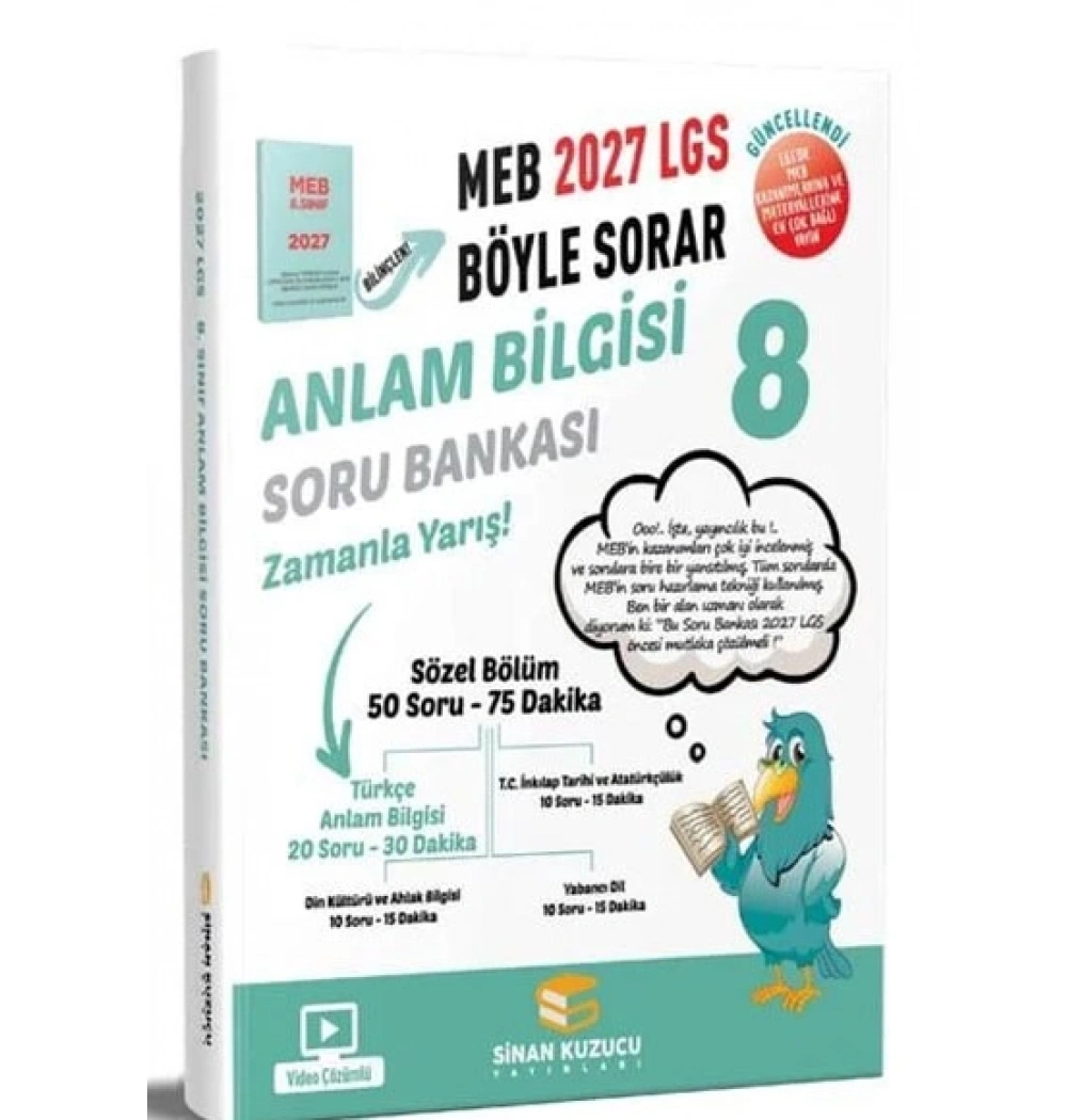 8.Sınıf Anlam Bilgisi Soru Bankası 2027 Lgs Meb Böyle Sorar Sinan Kuzucu
