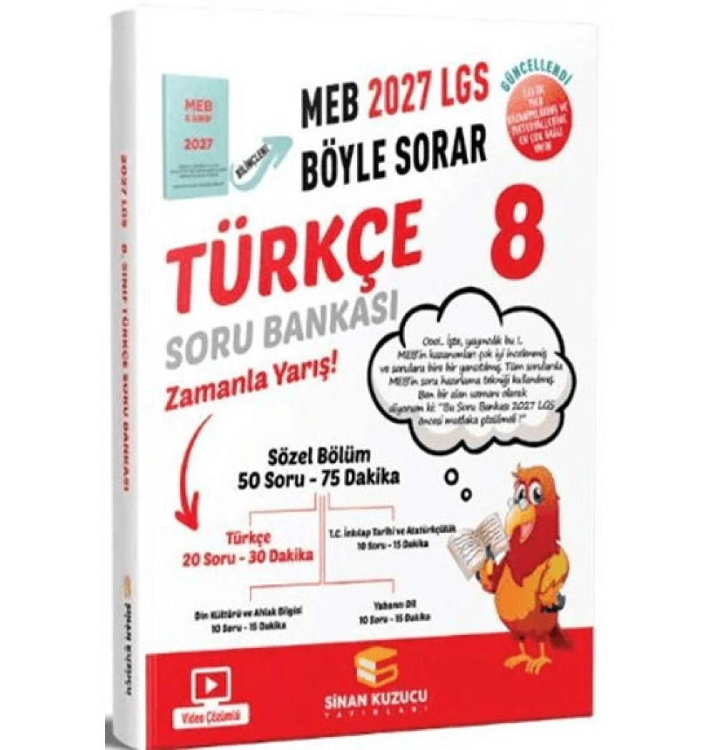 8.Sınıf Türkçe Soru Bankası 2027 Lgs Meb Böyle Sorar Sinan Kuzucu