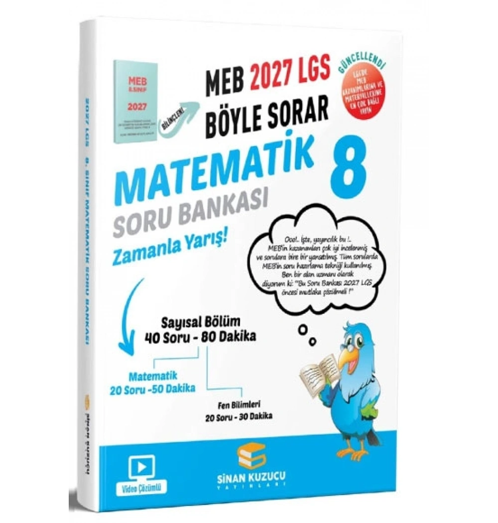 8.Sınıf Matematik Soru Bankası 2027 Lgs Meb Böyle Sorar Sinan Kuzucu