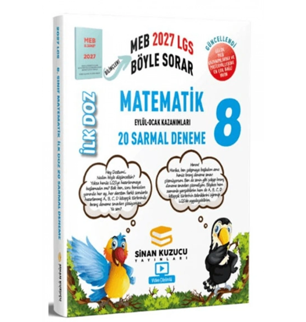 8.Sınıf Matematik 20 Sarmal Deneme 2027 Lgs Meb Böyle Sorar Sinan Kuzucu